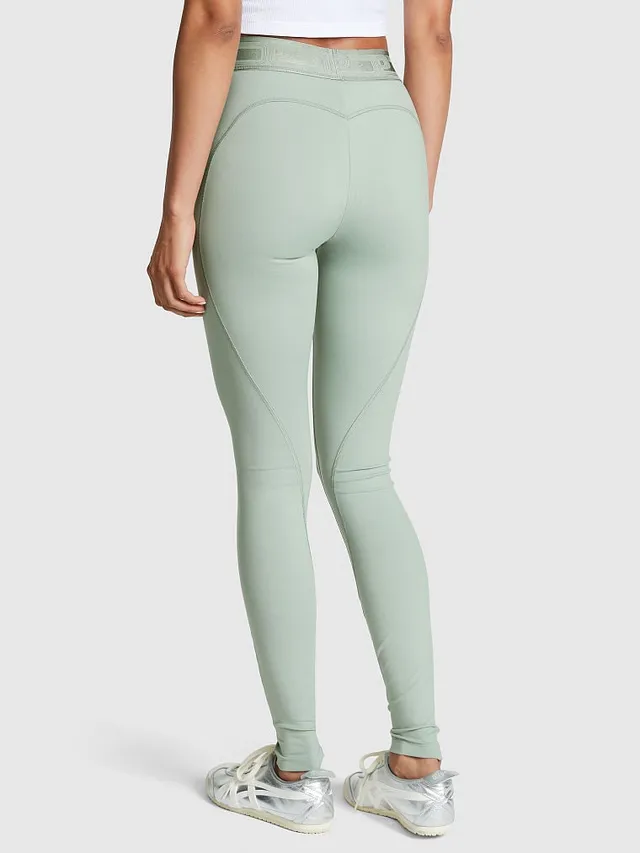SoftMove™ Pocket-detail Sports Leggings - Khaki green - Ladies