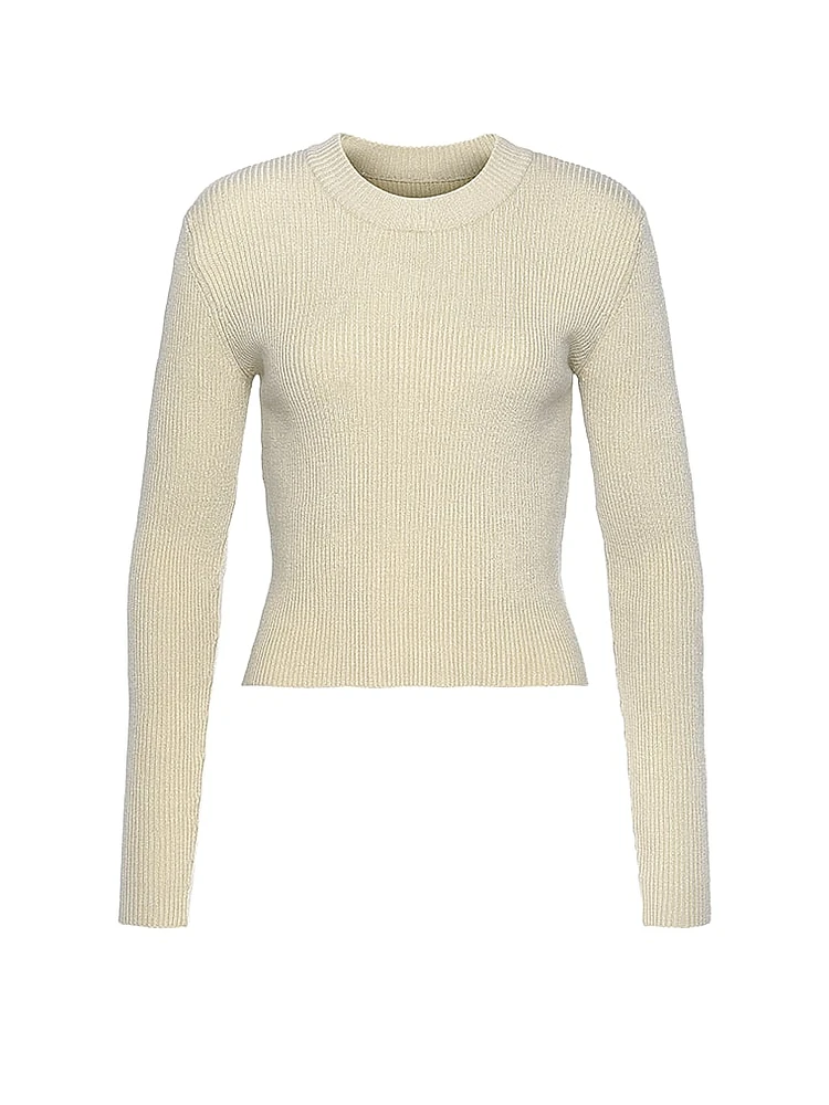 Cropped Pullover Sweater