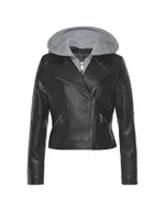 Cropped Leather Jacket