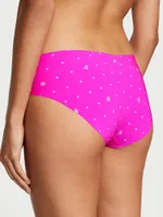 No-Show Heart Mesh-Back Hiphugger Panty