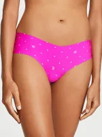 No-Show Heart Mesh-Back Hiphugger Panty