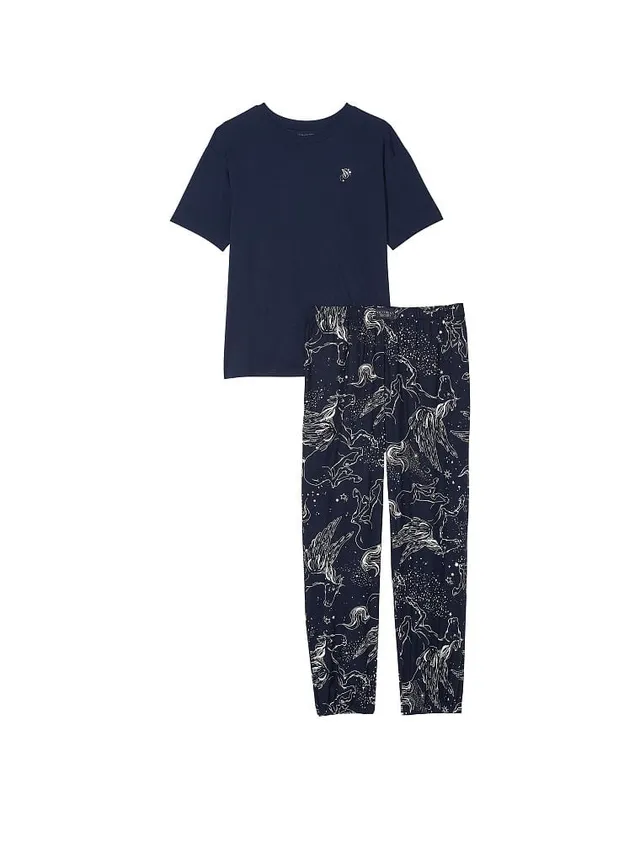 Flannel Jogger Tee-Jama Set