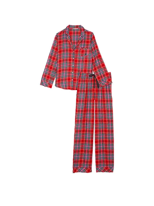 Maurices Button Down Top And Wide Leg Pajama Set