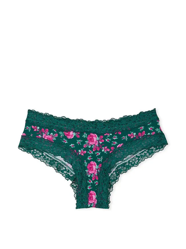 Vs 5-Pack Lace Waist Cotton Cheeky Panties