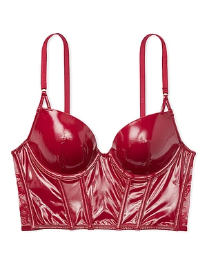Double Shine Strap Push-Up Corset Top