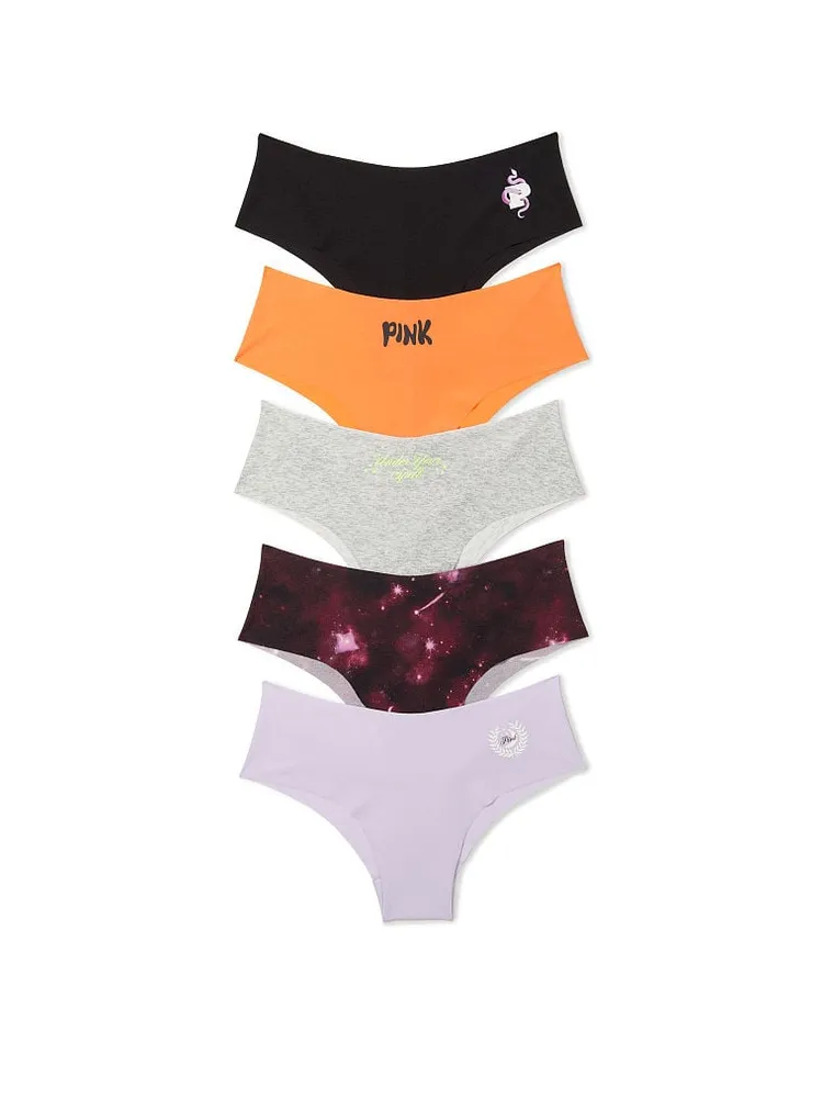 Pink 5-Pack No-Show Cheekster Panty
