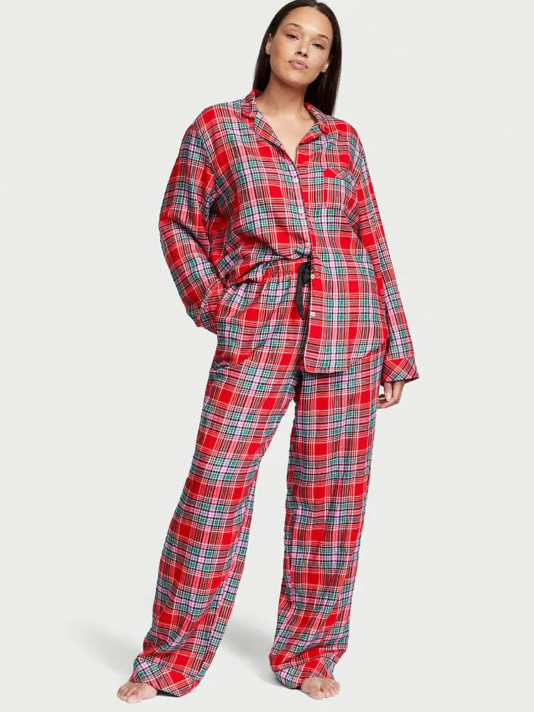 Flannel Long Pajama Set