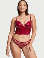 Midnight Affair Embroidery Push-Up Corset Top