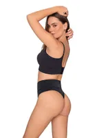 High-Waisted Seamless Shaper Thong Panty