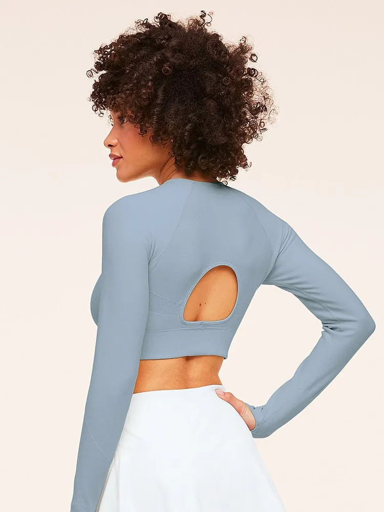 Shannon Seamless Crop Sport Tee