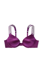 Bombshell Add-2-Cups Faux Leather Push-Up Bra