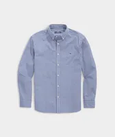 Stretch Poplin Gingham Shirt