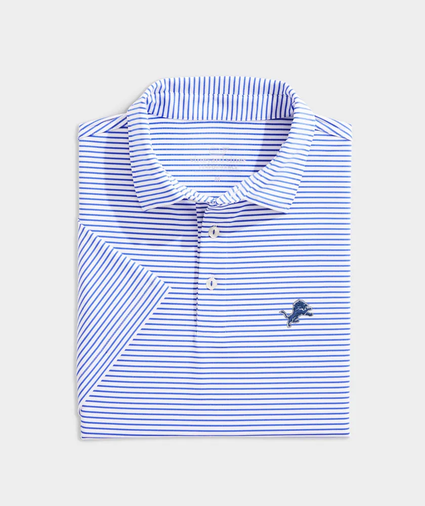 Vineyard Vines Destin Stripe Sankaty Polo Shirt In Blue