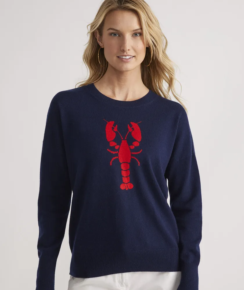 Shop Pickleball Intarsia Cashmere Crewneck Sweater at vineyard vines