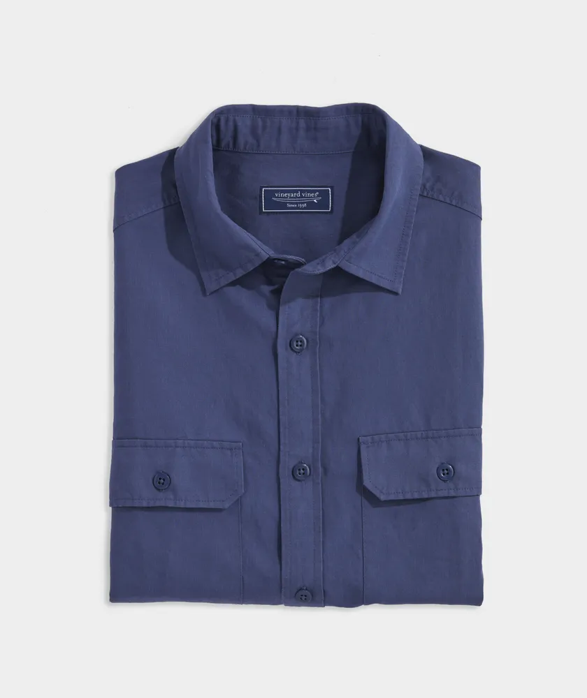 Linen Blend Twill Workshirt