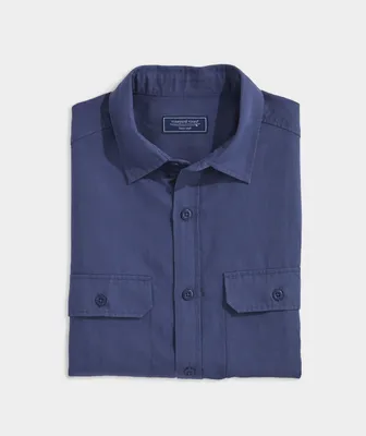 Linen Blend Twill Workshirt