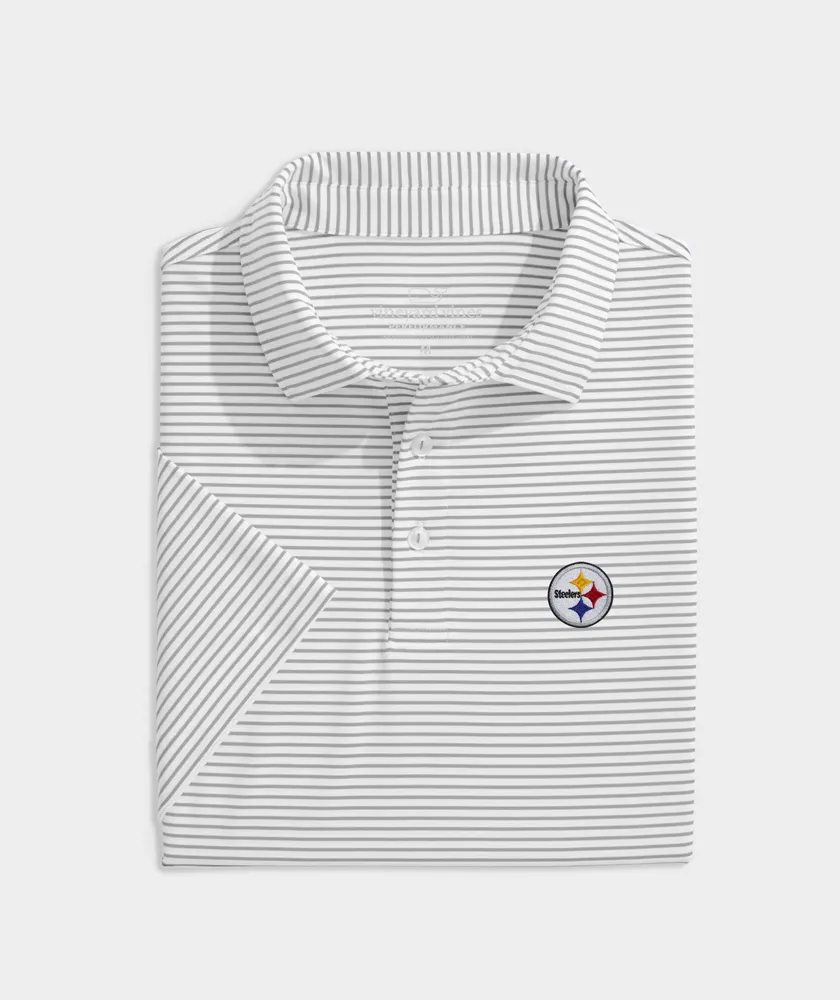 Pittsburgh Steelers Bradley Stripe Sankaty Polo