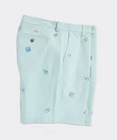 9 Inch Embroidered Stretch Breaker Shorts