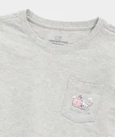 Kids' Cupid Whale Long-Sleeve Pocket Tee