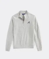 Atlanta Braves Cat Cay Cashmere Quarter-Zip