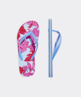 Kentucky Derby Roses and Posies Flip Flops