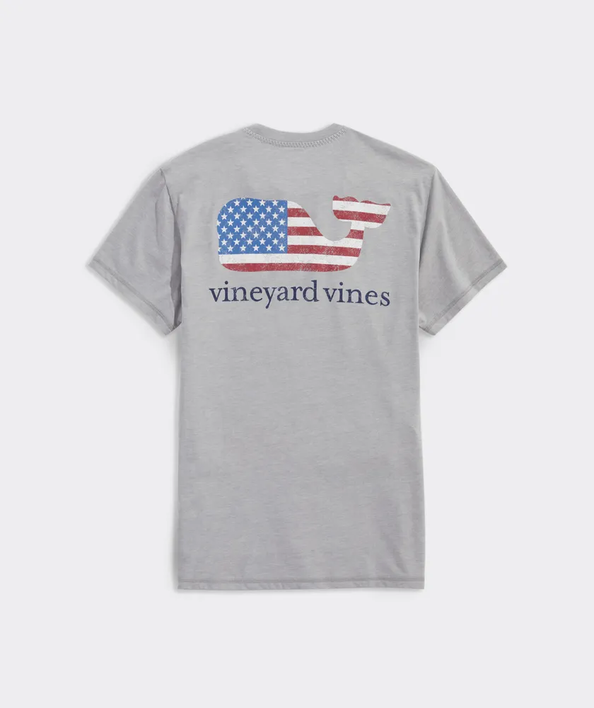 American Flag Whale Short-Sleeve Dunes Tee