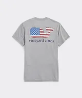 American Flag Whale Short-Sleeve Dunes Tee