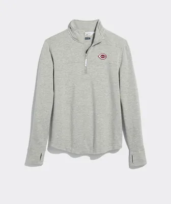 Men's Vineyard Vines Light Blue Chicago Cubs Sankaty Quarter-Zip Sweatshirt Size: Small