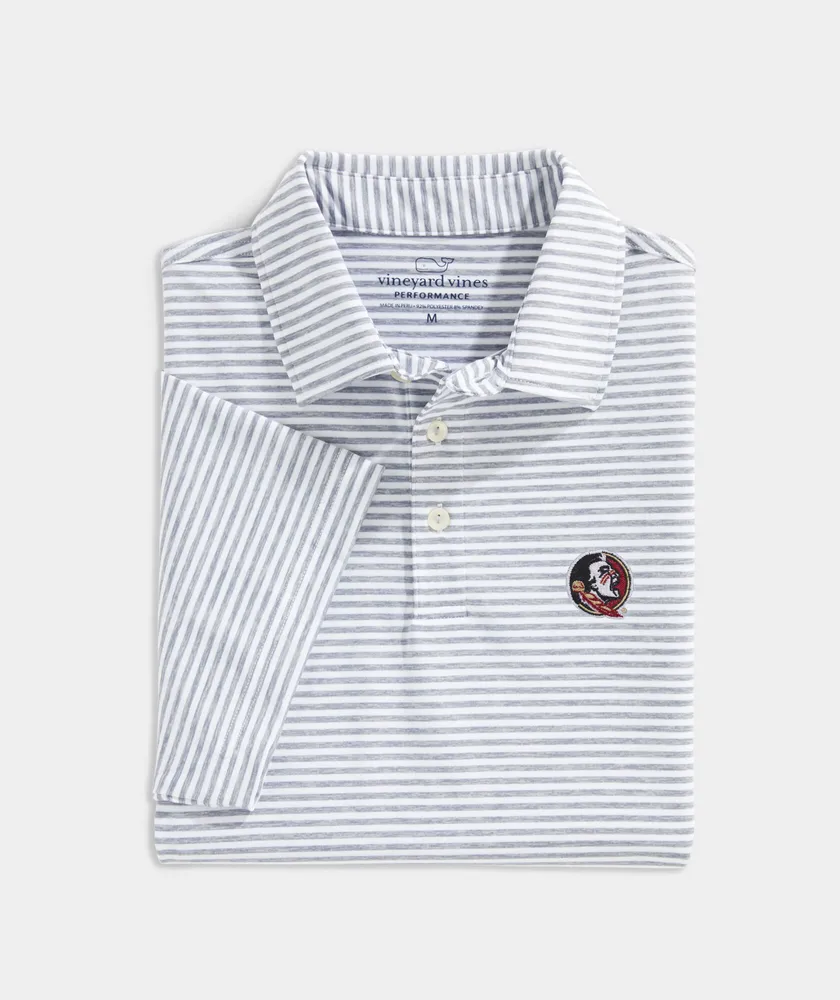 Florida State University Winstead Stripe Sankaty Polo