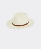Leather Band Panama Hat