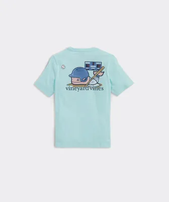 Boys' Baseball Whale Short-Sleeve Pocket Tee