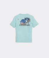 Boys' Baseball Whale Short-Sleeve Pocket Tee