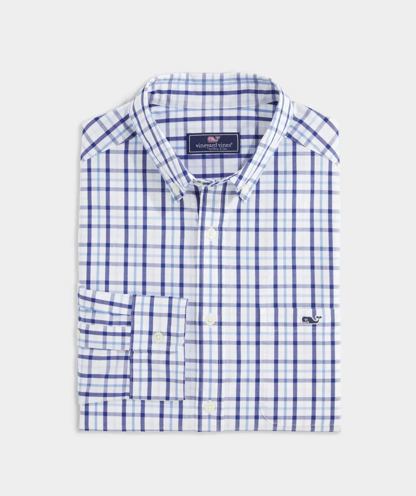 Stretch Poplin Tattersall Shirt