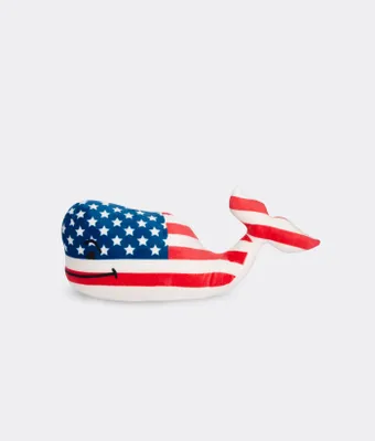 American Flag Plush Whale