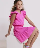 Girls' Smocked Waist Dress