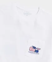 Graduation Whale Short-Sleeve Pocket Tee