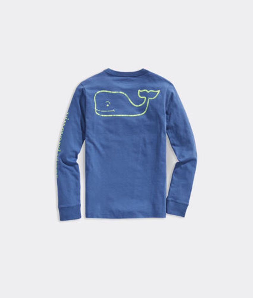 Vineyard Vines Boys' Baseball Whale Short-Sleeve Pocket T-Shirt