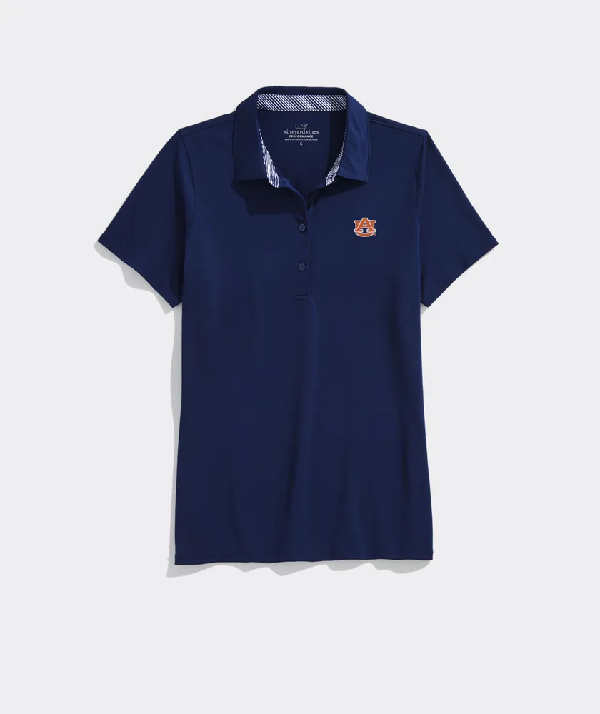 Women's Auburn University Short-Sleeve Pique Polo