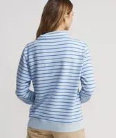 Striped Polo Popover Sweatshirt