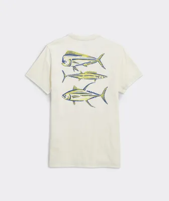 Stacked Fish Short-Sleeve Dunes Tee