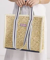 Structured Straw Tote