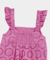 Girls' Tiered Eyelet Dress