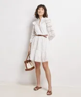 Tiered Eyelet Ruffle Dress