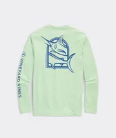 Marlin Outline Long-Sleeve Harbor Performance Tee