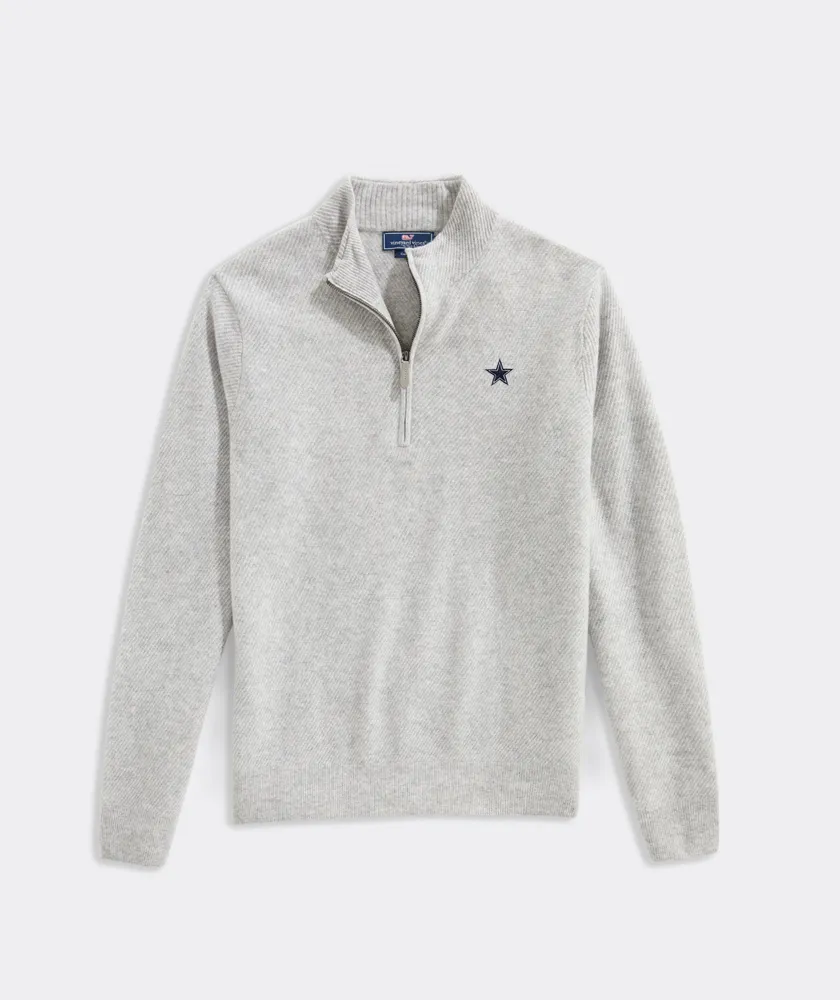 Dallas Cowboys Cat Cay Cashmere Quarter-Zip