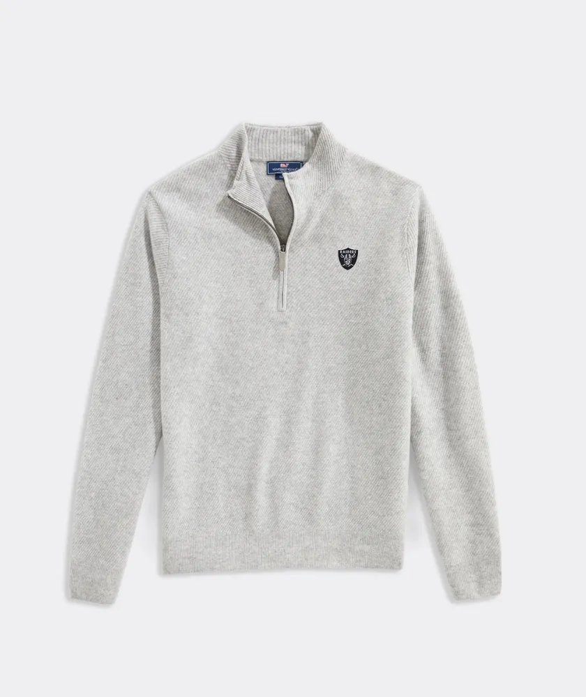 Las Vegas Raiders Cat Cay Cashmere Quarter-Zip