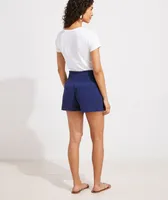 Gauzy Smocked Pull-On Shorts