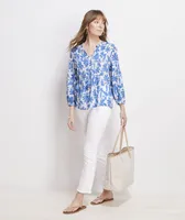 Floral Pintuck Popover