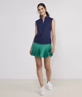 Performance Ruffled Sleeveless Polo