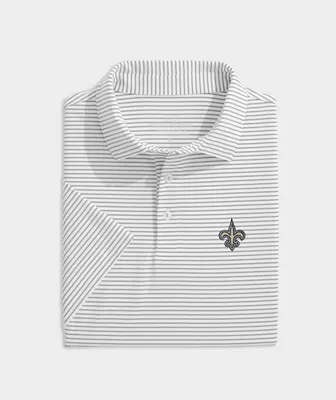 New Orleans Saints Bradley Stripe Sankaty Polo